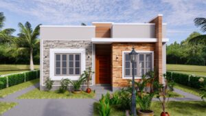 Small House Design 8x9 with 2 Bedrooms