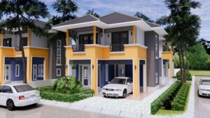 20x31 Small House Plan 3 Bedrooms Hip Roof 6x9.5 M 1