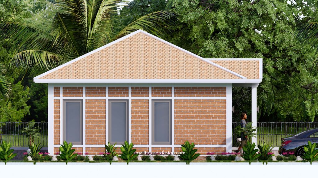 Small House Plans 7x7M with One Beds Full Layout - Small House Design Plan