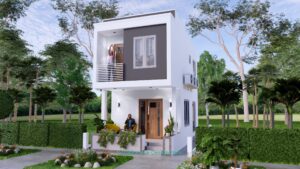 Small House Plan 4x7 M 13x23 Feet 2 Beds PDF Plan