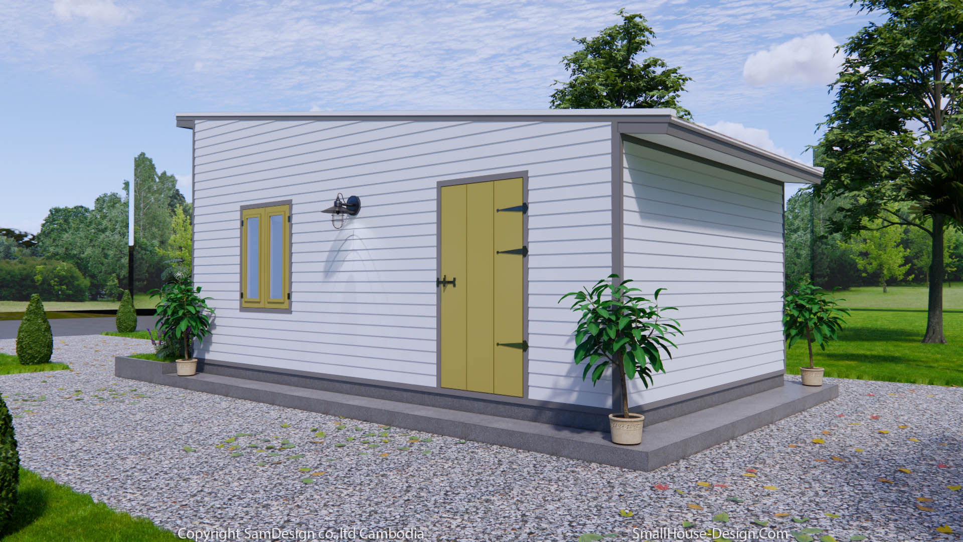 Garage Shed Roof 13x23 Feet 4x7 Meter 1 Car Shed Plan PDF Plans 7