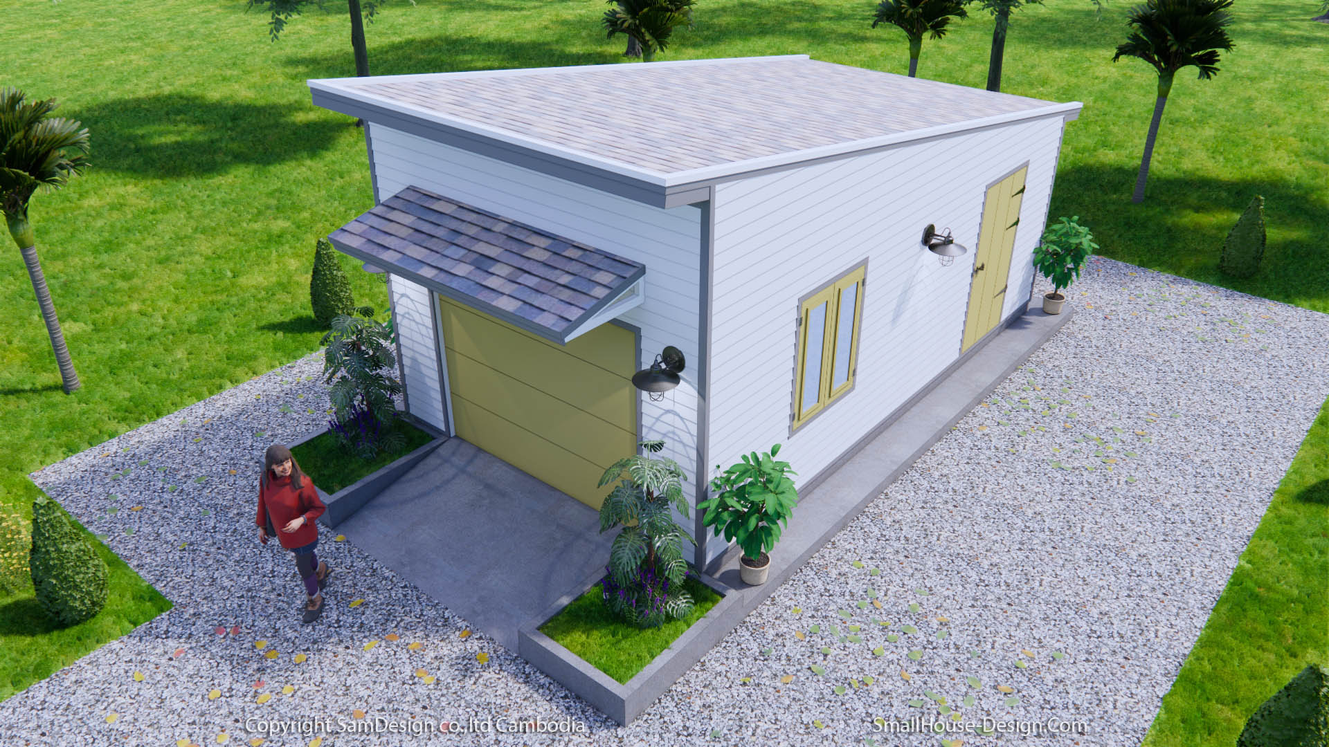 Garage Shed Roof 13x23 Feet 4x7 Meter 1 Car Shed Plan PDF Plans 8