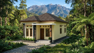 6x10 Meter Tiny House Plan 3 Bedrooms & 2 Baths (60 sqm)